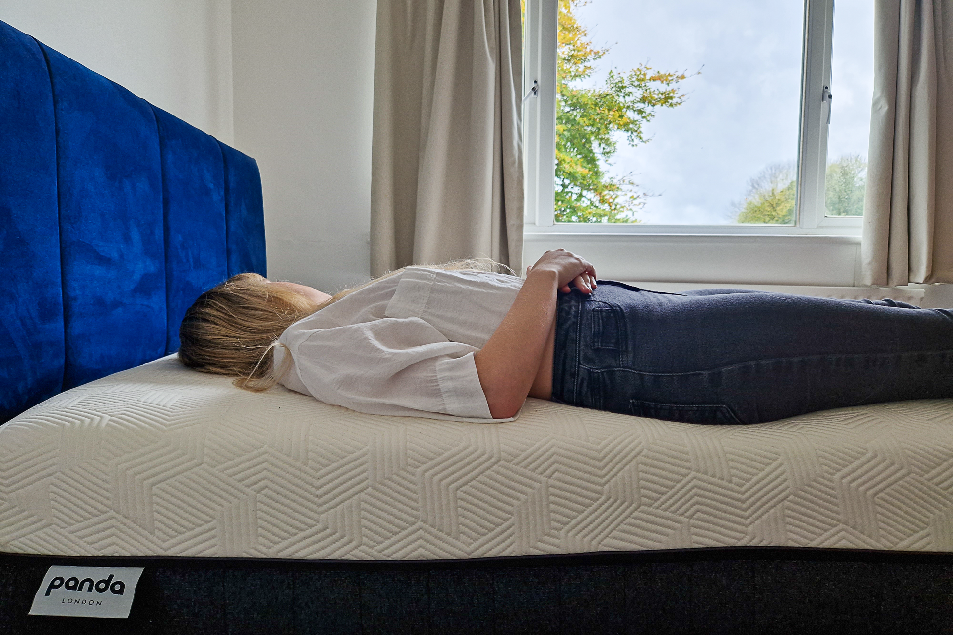 Panda Hybrid Bamboo mattress and female back sleeper